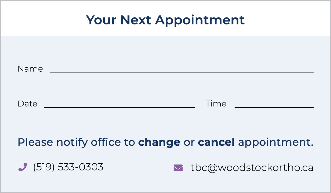 Appointment Card